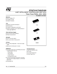 Datasheet ST52E410G0B6 производства STMicroelectronics