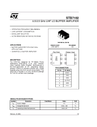 Datasheet STB7102TR производства STMicroelectronics