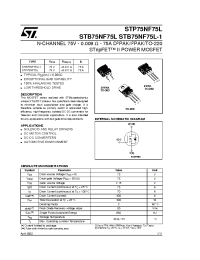 Datasheet STB75NF75L производства STMicroelectronics