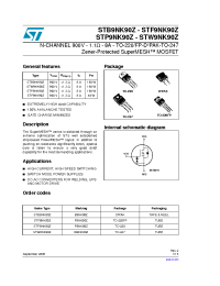 Datasheet STF9NK90Z производства STMicroelectronics