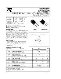Datasheet STH8NB90FI производства STMicroelectronics