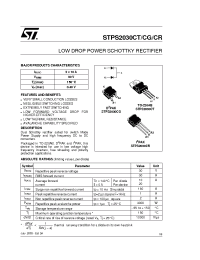 Datasheet STPS2030C manufacturer STMicroelectronics