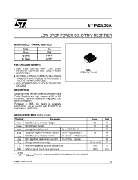Datasheet STPS2L30A manufacturer STMicroelectronics