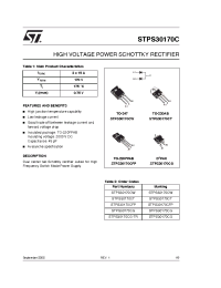 Datasheet STPS30170CG-TR manufacturer STMicroelectronics