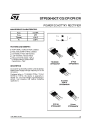 Datasheet STPS3045CG manufacturer STMicroelectronics