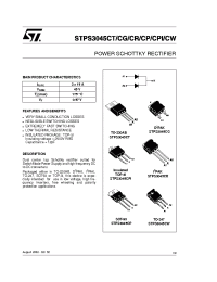 Datasheet STPS3045CR manufacturer STMicroelectronics