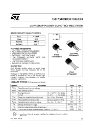Datasheet STPS4030C manufacturer STMicroelectronics