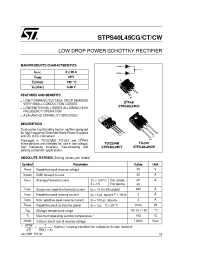 Datasheet STPS40L45CG-TR manufacturer STMicroelectronics