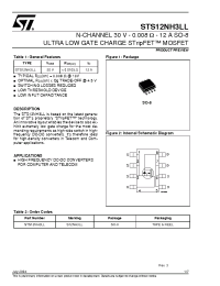 Datasheet STS12NH3LL manufacturer STMicroelectronics