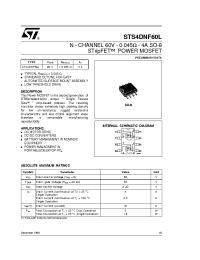 Datasheet STS4DNF60 manufacturer STMicroelectronics