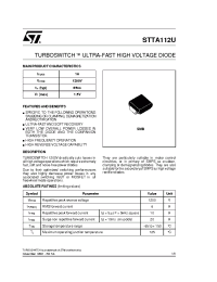 Datasheet STTA112U manufacturer STMicroelectronics