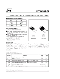 Datasheet STTA1512 manufacturer STMicroelectronics
