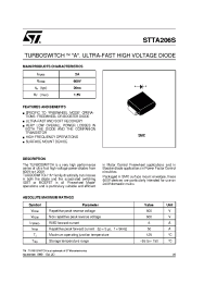 Datasheet STTA206 manufacturer STMicroelectronics