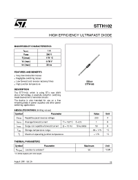 Datasheet STTH102RL manufacturer STMicroelectronics