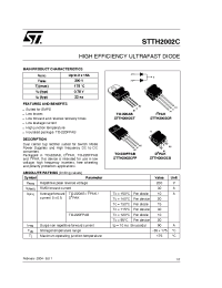 Datasheet STTH1602CR manufacturer STMicroelectronics