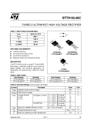 Datasheet STTH16L06CG-TR manufacturer STMicroelectronics