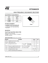 Datasheet STTH3003CW manufacturer STMicroelectronics