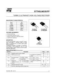 Datasheet STTH5L06B-TR manufacturer STMicroelectronics