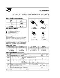 Datasheet STTHR5R06B-TR manufacturer STMicroelectronics