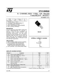 Datasheet STU10NB80I manufacturer STMicroelectronics