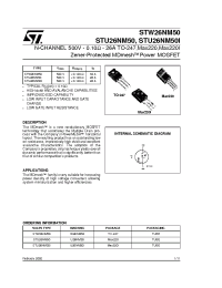 Datasheet STU26NM50I manufacturer STMicroelectronics