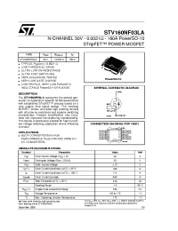 Datasheet STV160NF03LA manufacturer STMicroelectronics