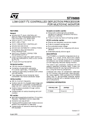 Datasheet STV6888 manufacturer STMicroelectronics