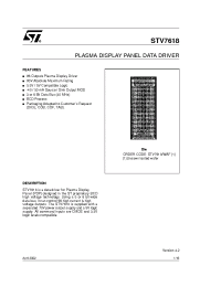 Datasheet STV7618 manufacturer STMicroelectronics