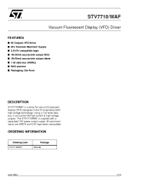 Datasheet STV7710 manufacturer STMicroelectronics