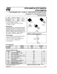 Datasheet STW150NF55 manufacturer STMicroelectronics