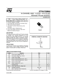 Datasheet STW47NM60 manufacturer STMicroelectronics