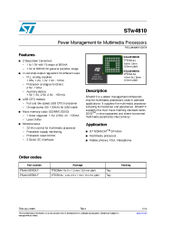 Datasheet STW4810 manufacturer STMicroelectronics