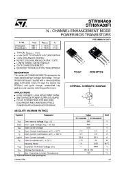 Datasheet STW8NA80FI manufacturer STMicroelectronics