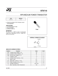Datasheet STX715 manufacturer STMicroelectronics