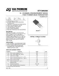 Datasheet STY30NA50 manufacturer STMicroelectronics