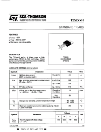 Datasheet T1012NH manufacturer STMicroelectronics