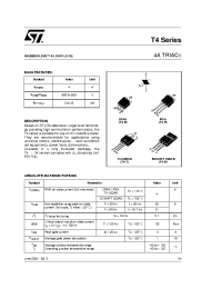 Datasheet T405-600H manufacturer STMicroelectronics