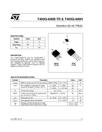 Datasheet T405Q manufacturer STMicroelectronics