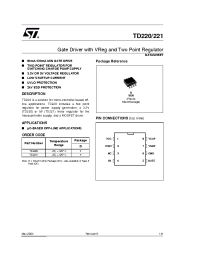 Datasheet TD221 производства STMicroelectronics