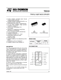 Datasheet TD310D производства STMicroelectronics