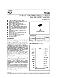 Datasheet TD340ID производства STMicroelectronics