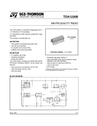 Datasheet TDA1220 производства STMicroelectronics