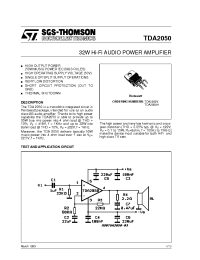 Datasheet TDA2050 производства STMicroelectronics