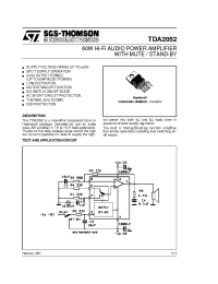 Datasheet TDA2052 производства STMicroelectronics