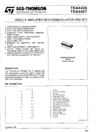 Datasheet TDA4426 производства STMicroelectronics