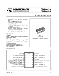 Datasheet TDA4445B производства STMicroelectronics