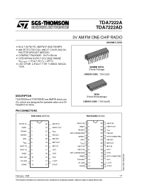 Datasheet TDA7222AD производства STMicroelectronics