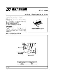 Datasheet TDA7233S производства STMicroelectronics