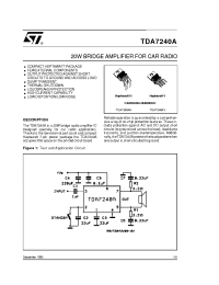 Datasheet TDA7240 производства STMicroelectronics