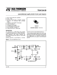 Datasheet TDA7241B производства STMicroelectronics